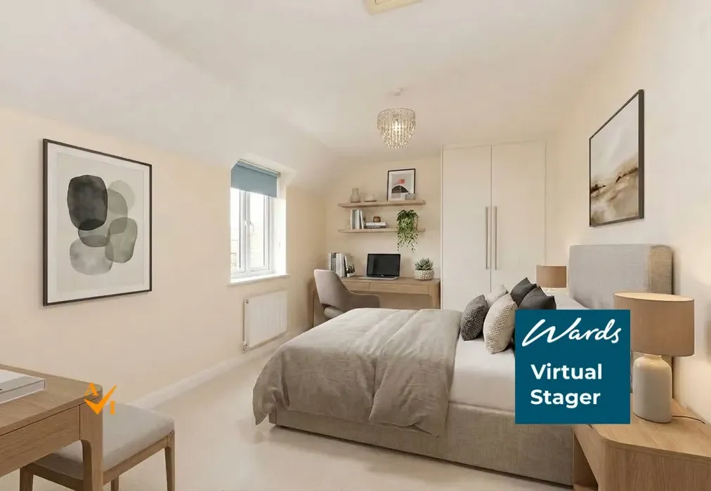 Bedroom 2 (Contemporary style) - Bewick Walk, Iwade, Sittingbourne, Kent - Wards of Kent