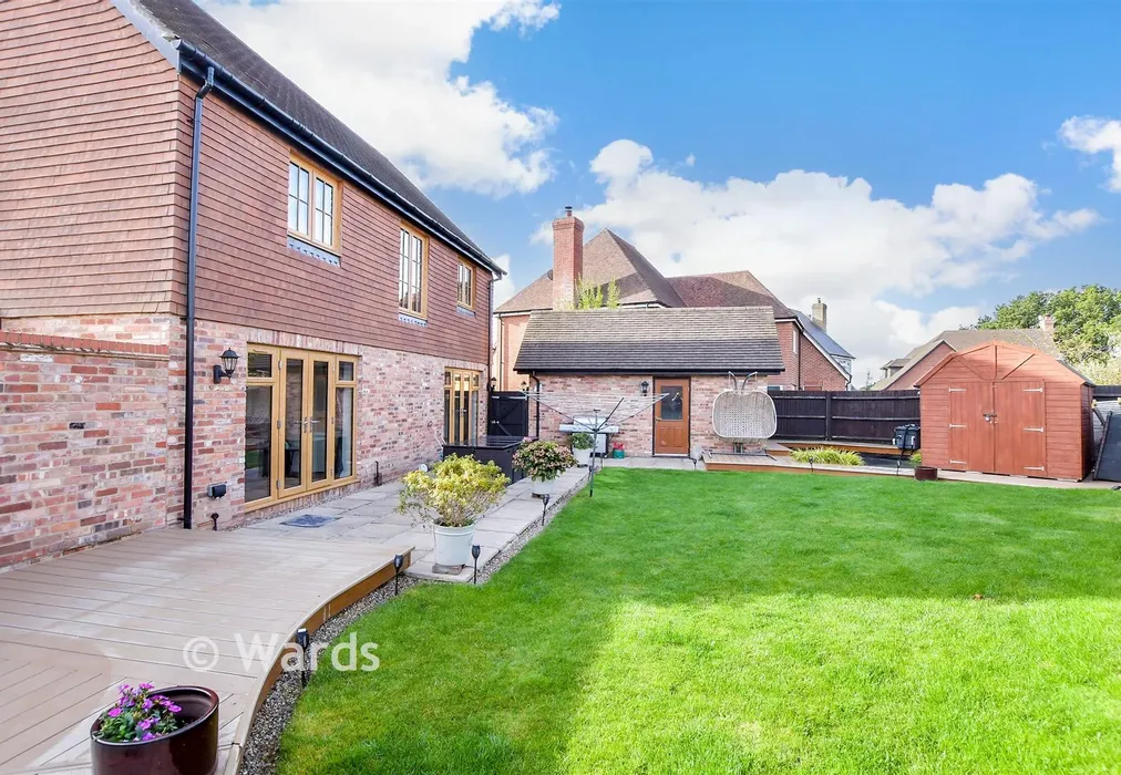 Rear Garden - Primrose Close, Marden, Tonbridge, Kent - Wards of Kent