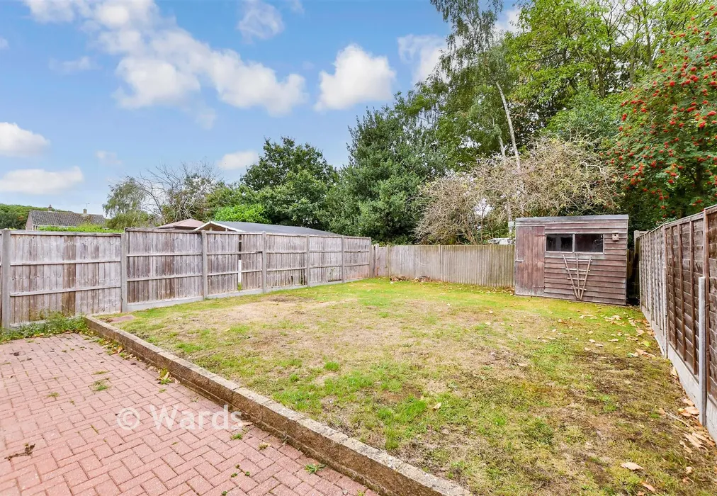 Rear Garden - Bell Way, Kingswood, Kent - Wards of Kent