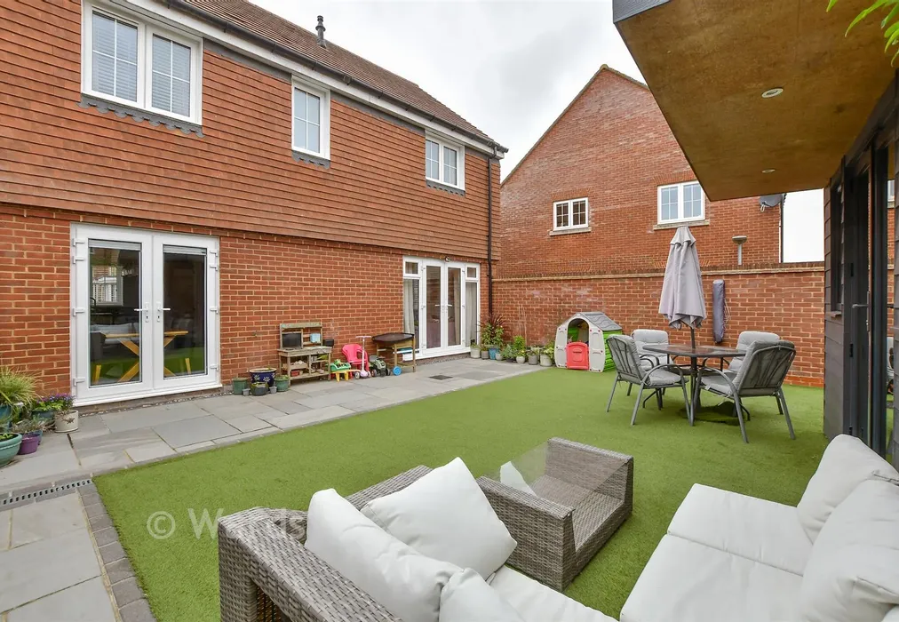 Rear Garden - Harrier Drive, Finberry, Ashford, Kent - Wards of Kent