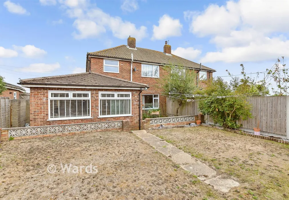 Rear Elevation - Brissenden Close, New Romney, Kent - Wards of Kent