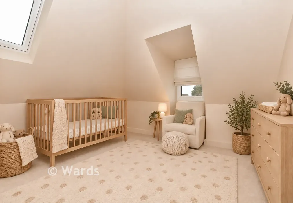 Bedroom 4/Nursery - Staged Image - Green Meadows, Eythorne, Kent - Wards of Kent