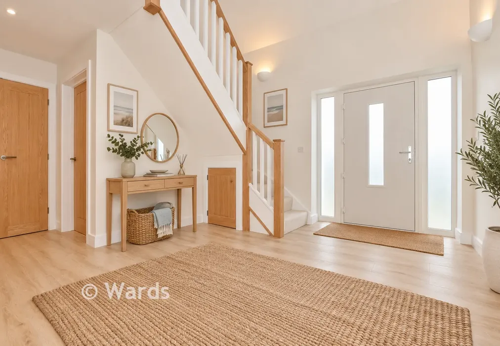 Entrance Hallway - Staged Image - Green Meadows, Eythorne, Kent - Wards of Kent