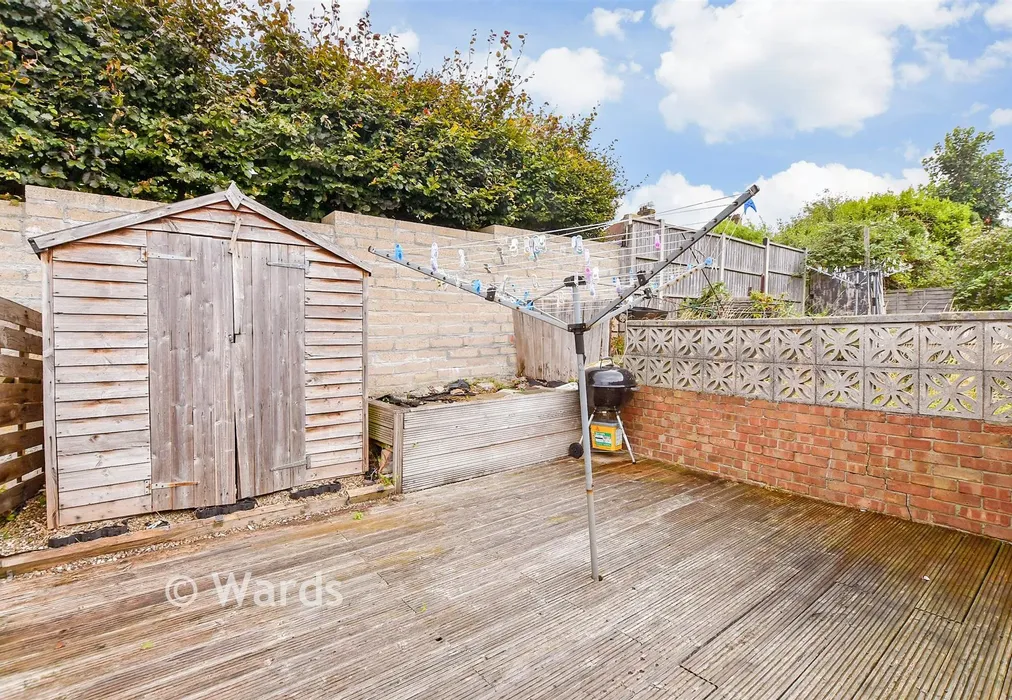 Rear Garden - Dudley Road, Folkestone, Kent - Wards of Kent