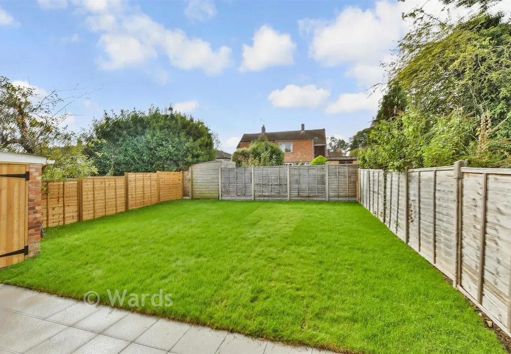 Rear Garden - Prinys Drive, Wigmore, Gillingham, Kent - Wards of Kent