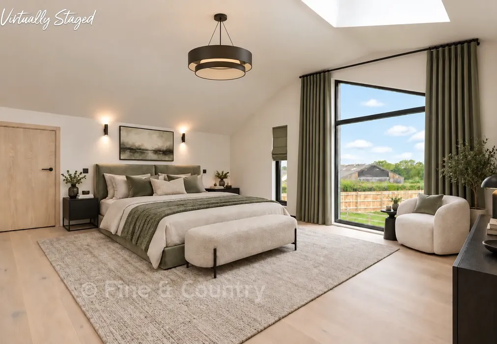 Staged Bedroom 1.1 - Hartdene Barns, Hartfield Road, Cowden, Kent - Wards of Kent