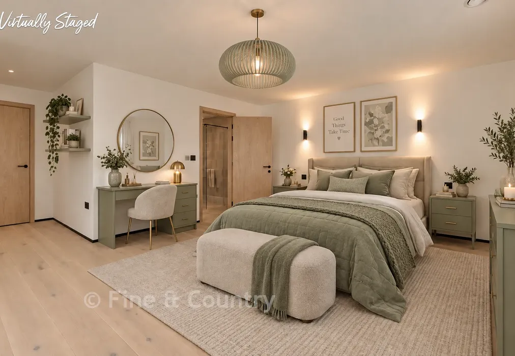 Staged Bedroom 2.1 - Hartdene Barns, Hartfield Road, Cowden, Kent - Wards of Kent