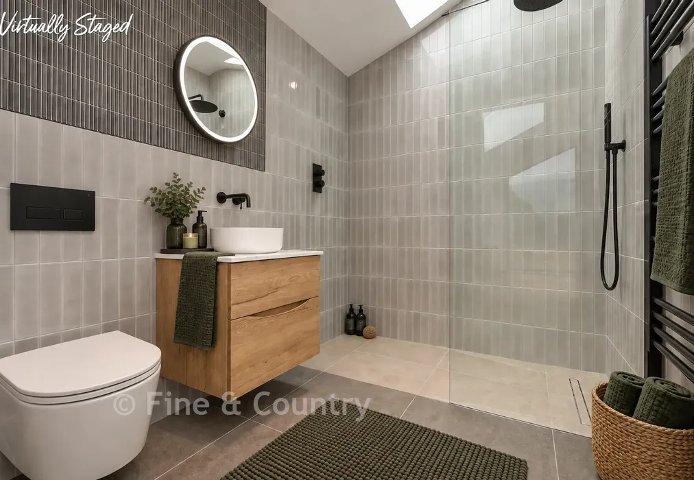 Staged Shower Room - Hartdene Barns, Hartfield Road, Cowden, Kent - Wards of Kent
