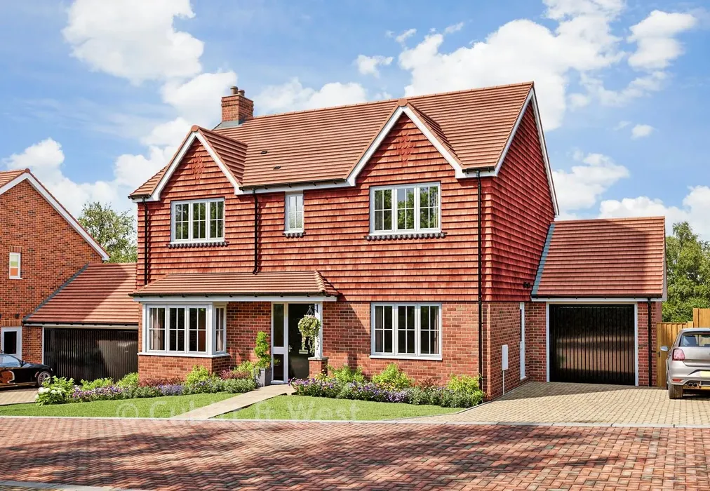 Front CGI - Braeburn Fields, Crowborough, East Sussex - Wards of Kent