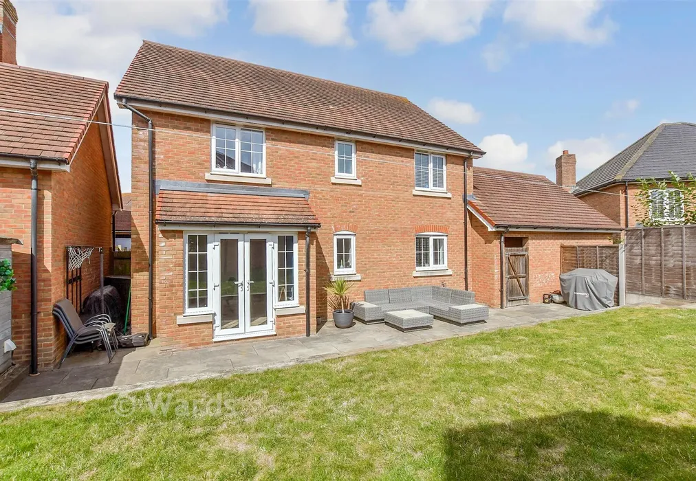 Rear Elevation - Beech Tree Avenue, Sholden, Deal, Kent - Wards of Kent