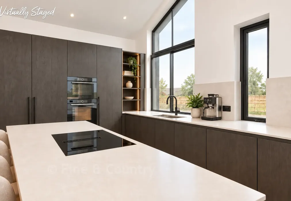 Staged Kitchen - Hartdene Barns, Hartfield Road, Cowden, Kent - Wards of Kent