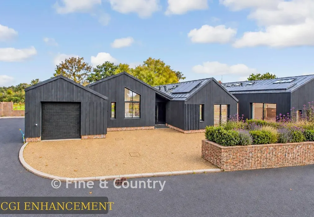 Front CGI - Hartdene Barns, Hartfield Road, Cowden, Kent - Wards of Kent
