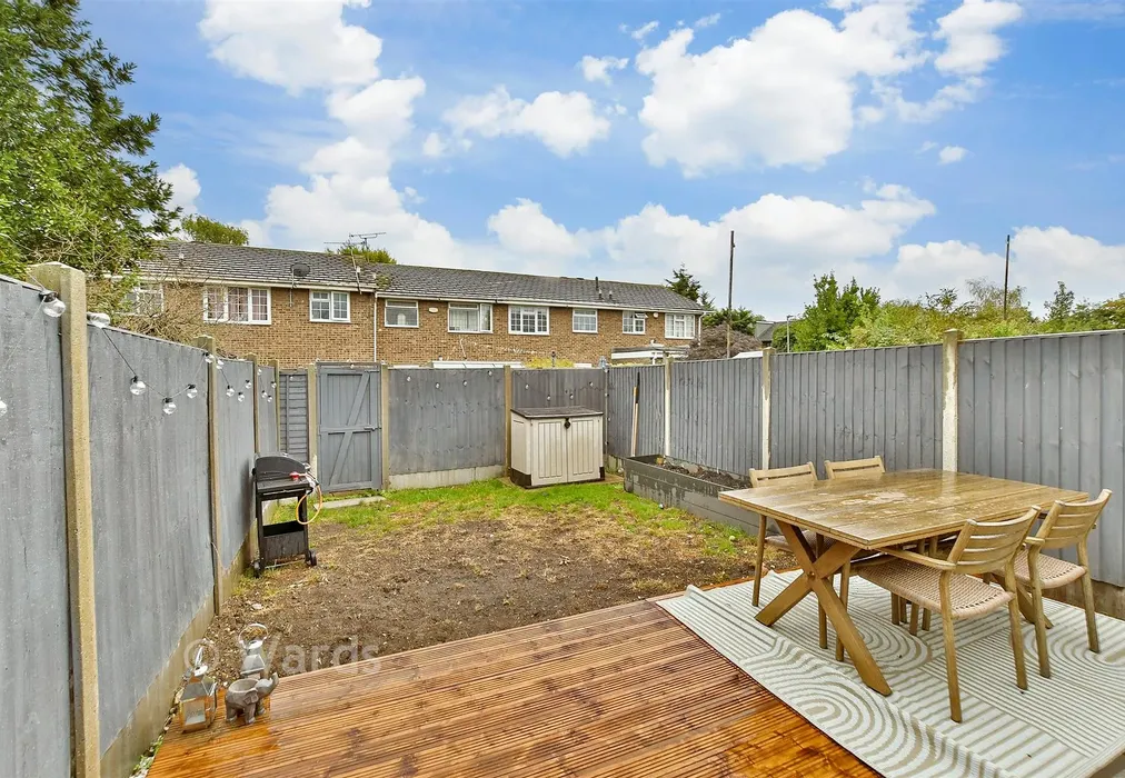Rear Garden - Tilbury Road, Rainham, Kent - Wards of Kent
