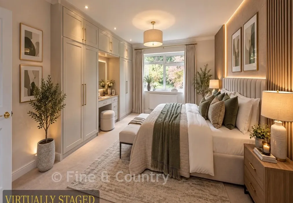 Bed 1 Virtually Staged - Birling Road, Tunbridge Wells, Kent - Wards of Kent