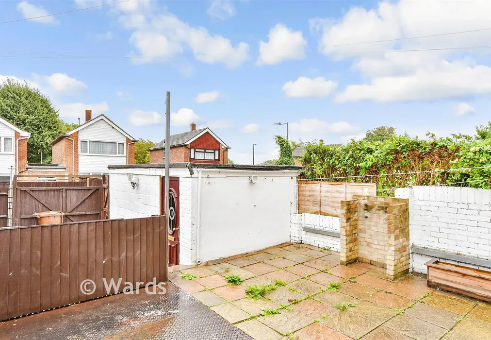 Rear Garden - Walderslade Road, Walderslade, Chatham, Kent - Wards of Kent