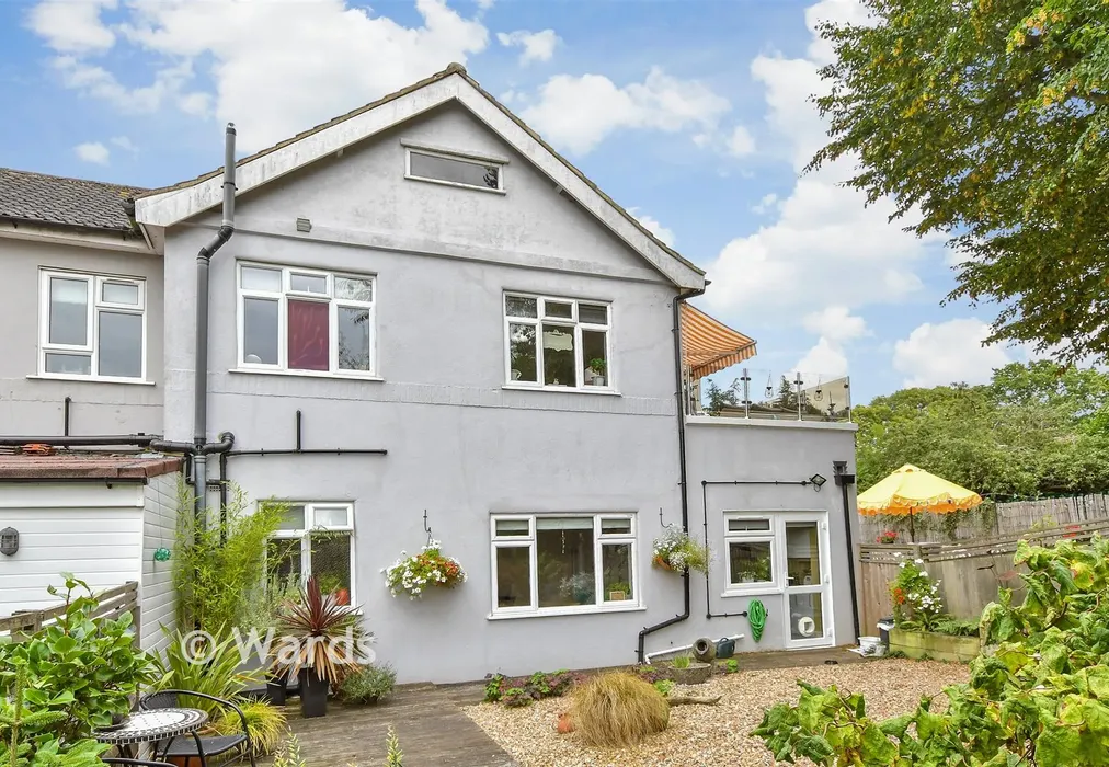 Rear Elevation - Tunbury Avenue, Walderslade, Chatham, Kent - Wards of Kent