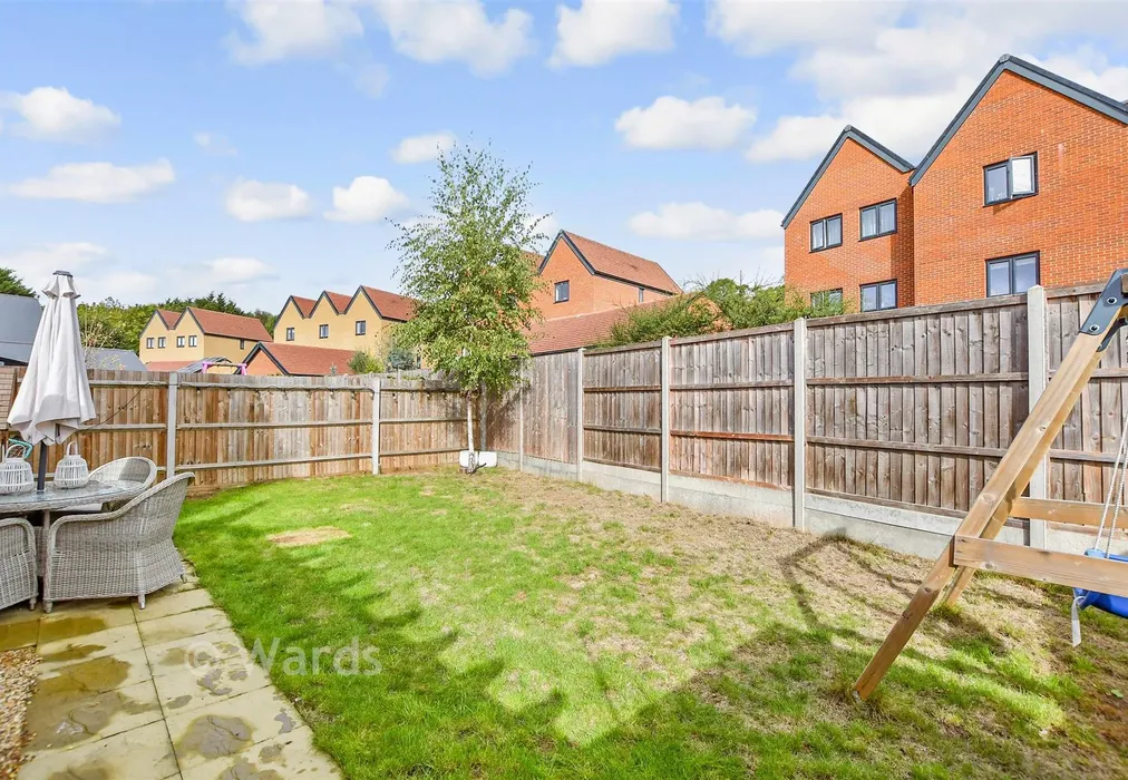 Rear Garden - Ruby Close, Maidstone, Kent - Wards of Kent