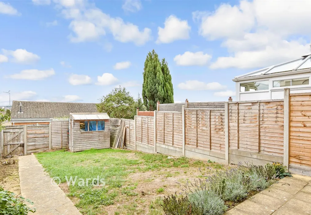 Rear Garden - Clive Road, Sittingbourne, Kent - Wards of Kent