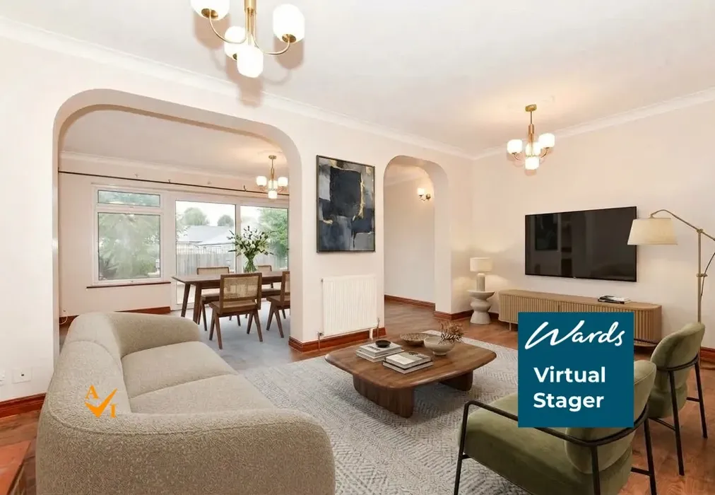 Lounge (Contemporary style) - Brockenhurst Avenue, Maidstone, Kent - Wards of Kent