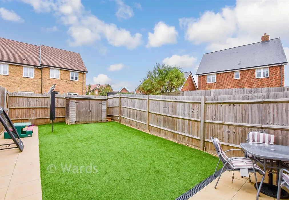 Rear Garden - Honeysuckle Way, Coxheath, Maidstone, Kent - Wards of Kent