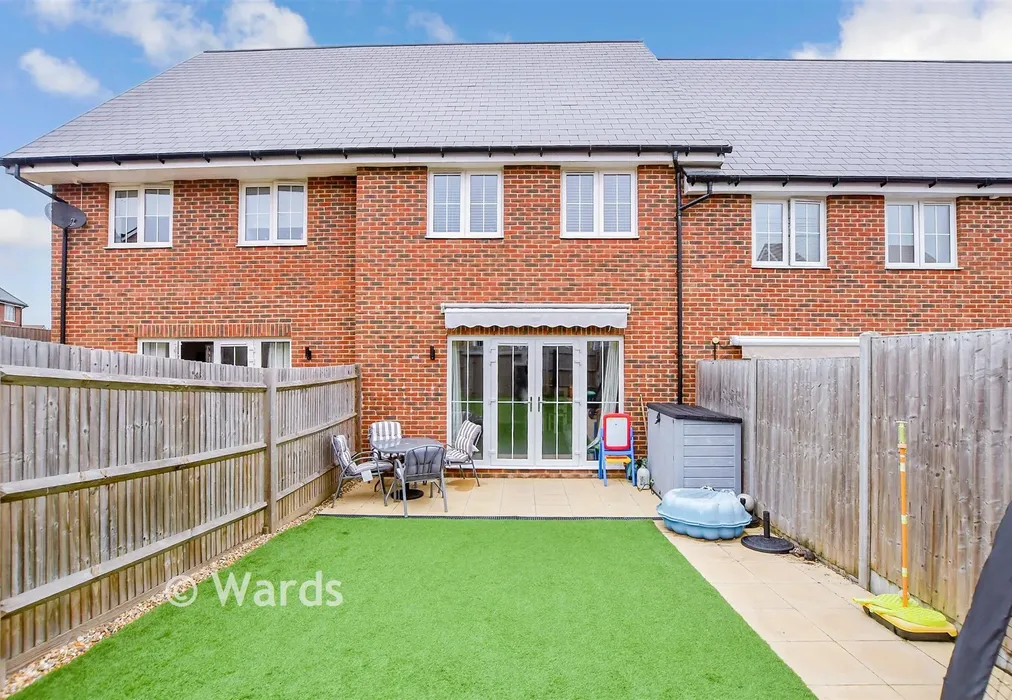 Rear Elevation - Honeysuckle Way, Coxheath, Maidstone, Kent - Wards of Kent
