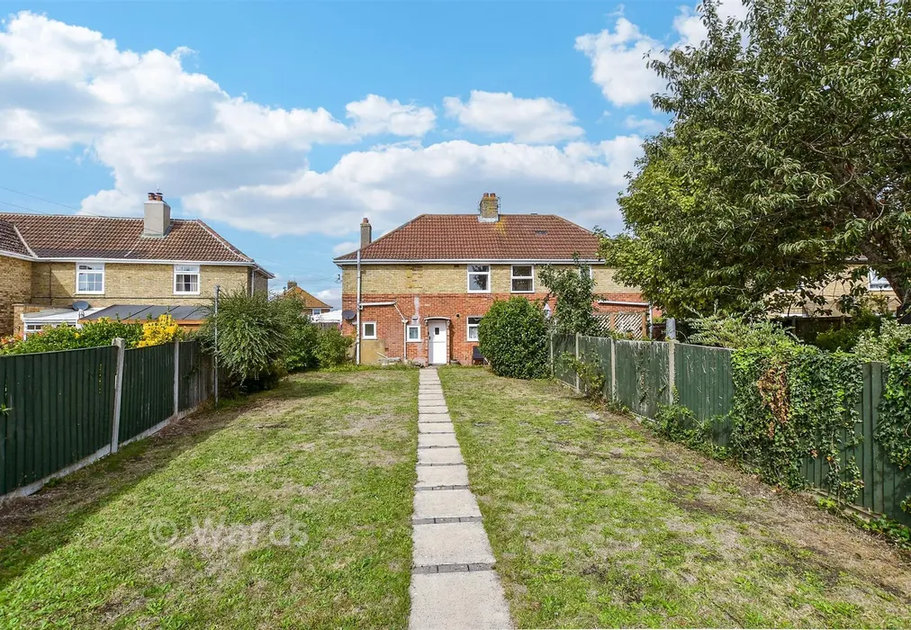 Rear Garden - St. John's Road, Elvington, Dover, Kent - Wards of Kent