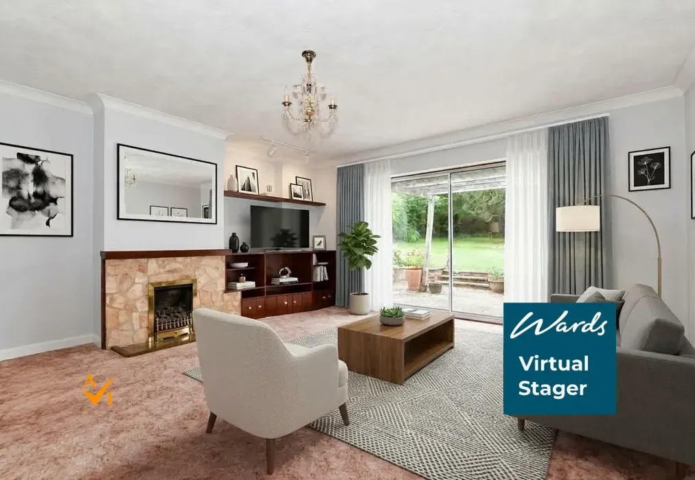 Lounge (Modern style) - Rectory Lane South, Leybourne, West Malling, Kent - Wards of Kent