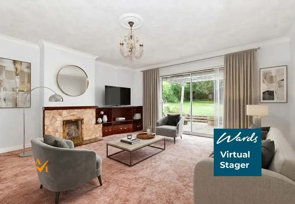 Lounge (Contemporary style) - Rectory Lane South, Leybourne, West Malling, Kent - Wards of Kent