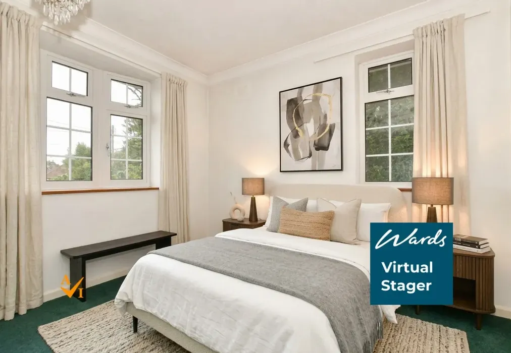 Bedroom 2 (Contemporary style) - Rectory Lane South, Leybourne, West Malling, Kent - Wards of Kent