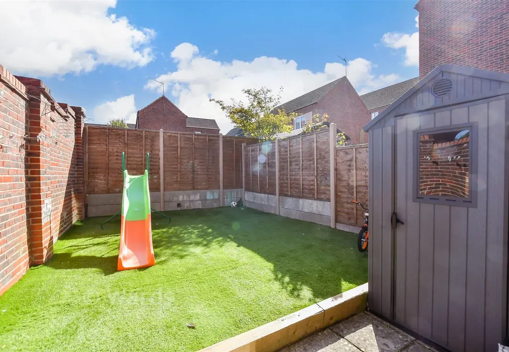 Rear Garden - Melrose Close, Loose, Maidstone, Kent - Wards of Kent