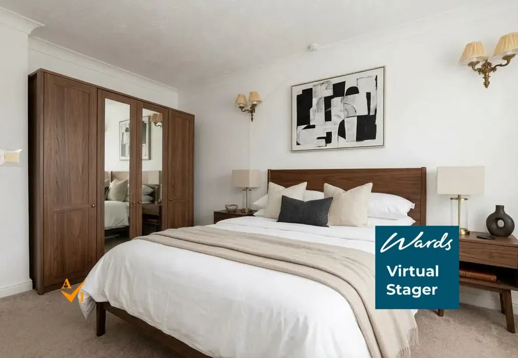 Bedroom 1 (Modern style) - Pleydell Gardens, Folkestone, Kent - Wards of Kent