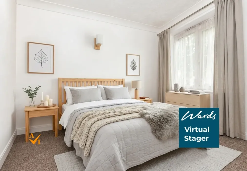 Bedroom 2 (Nordic style) - Pleydell Gardens, Folkestone, Kent - Wards of Kent