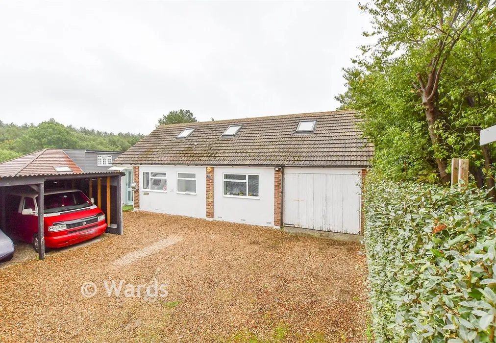 Front.. - Hever Wood Road, West Kingsdown, Sevenoaks, Kent - Wards of Kent