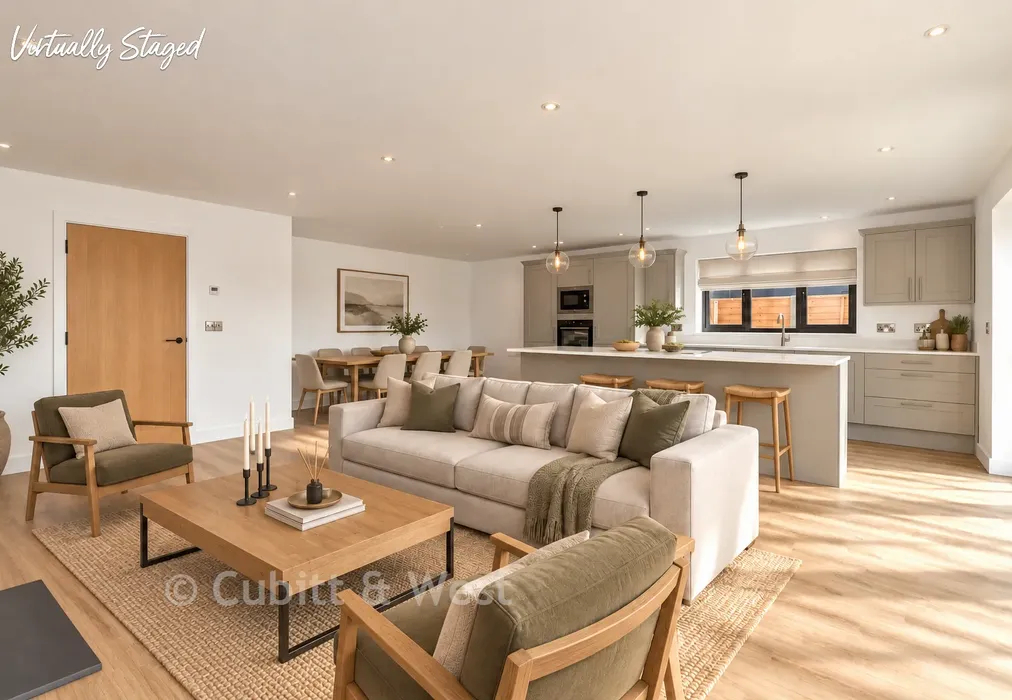 Kitchen/Living/Dining - South Street, East Hoathly, East Sussex - Wards of Kent