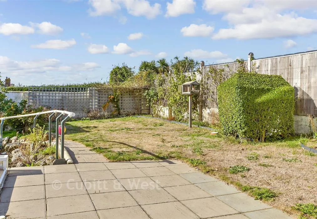 Rear Garden - Malines Avenue, Peacehaven, East Sussex - Wards of Kent