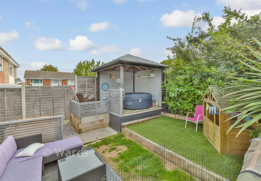 Rear Garden - Nightingale Close, Rainham, Gillingham, Kent - Wards of Kent