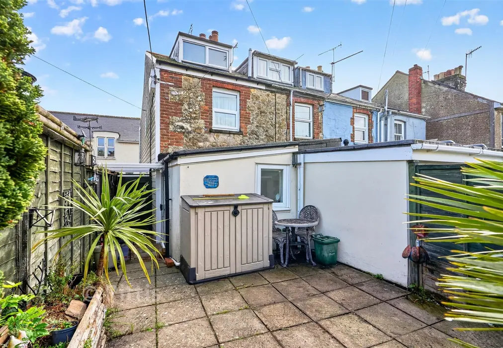 Rear Patio - High Street, Brading, Sandown, Isle of Wight - Wards of Kent
