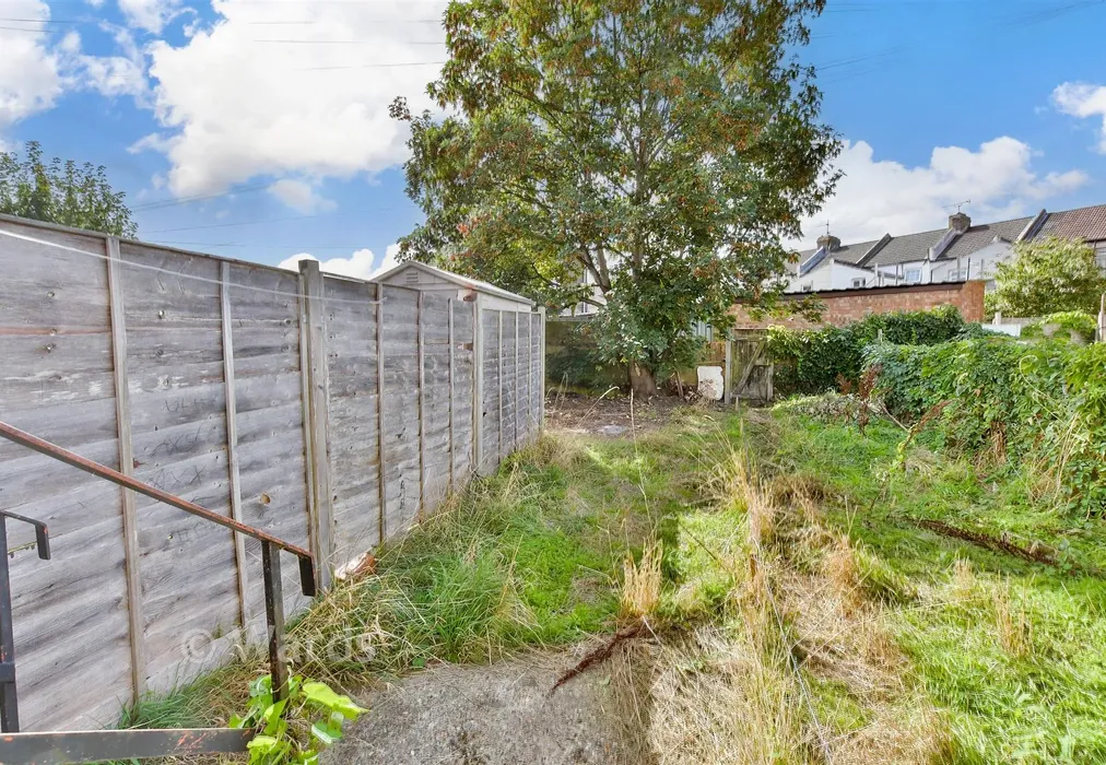 Rear Garden - Canterbury Street, Gillingham, Kent - Wards of Kent