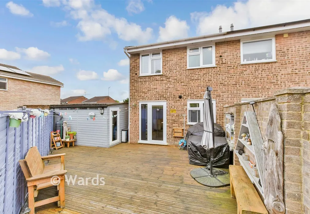 Rear Elevation - Clandon Road, Lords Wood, Chatham, Kent - Wards of Kent