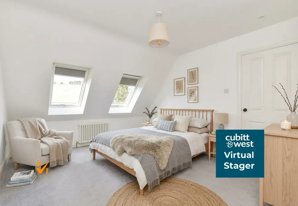 Bedroom 1 (Nordic style) - Falmer Road, Woodingdean, Brighton, East Sussex - Wards of Kent