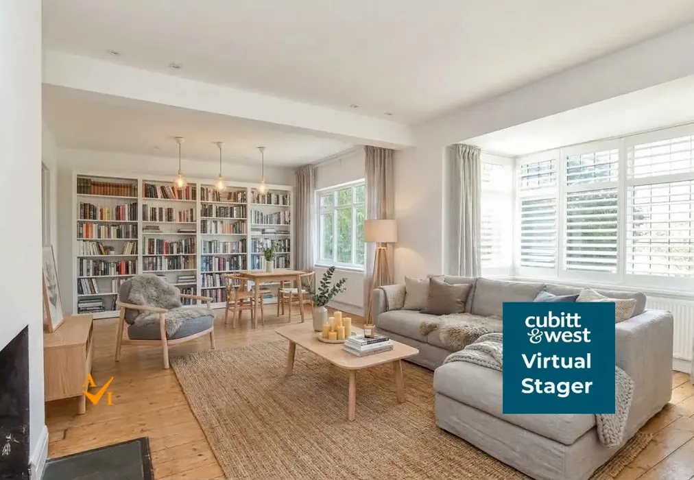 Lounge (Nordic style) - Falmer Road, Woodingdean, Brighton, East Sussex - Wards of Kent