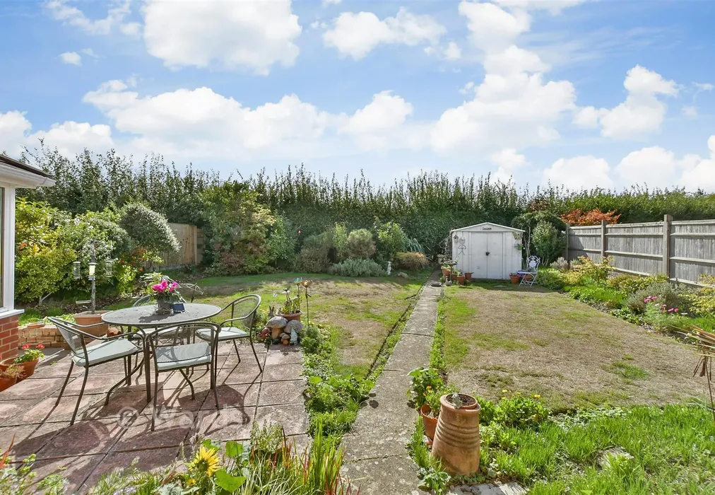 Rear Garden - Swanstree Avenue, Sittingbourne, Kent - Wards of Kent