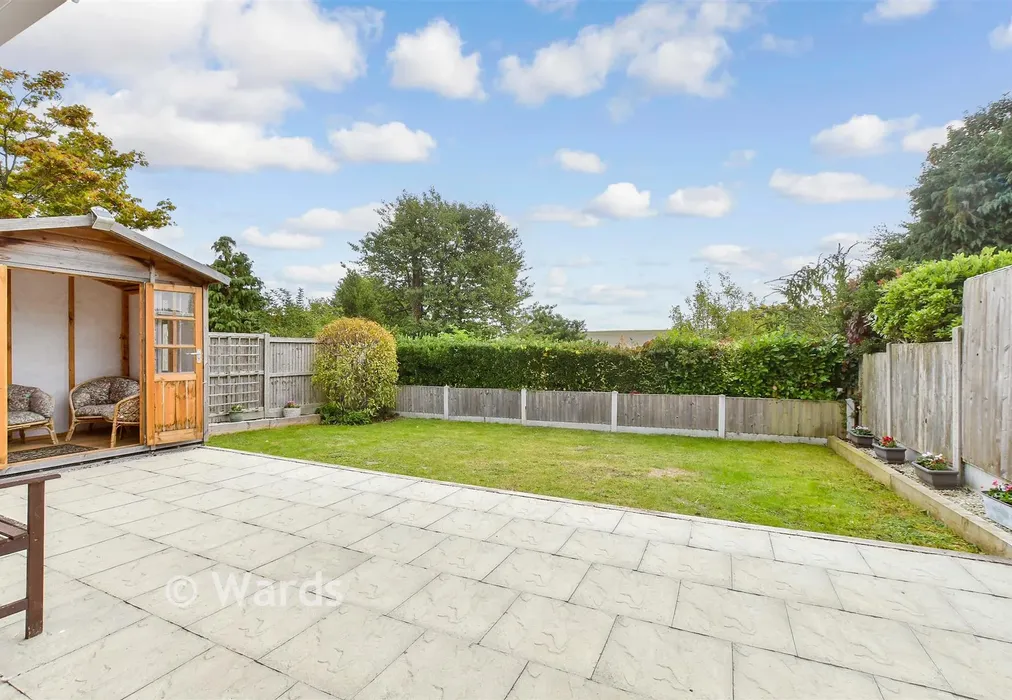 Rear Garden - Palm Tree Close, Eythorne, Dover, Kent - Wards of Kent