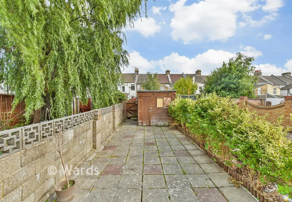 Rear Garden - Court Lodge Road, Gillingham, Kent - Wards of Kent