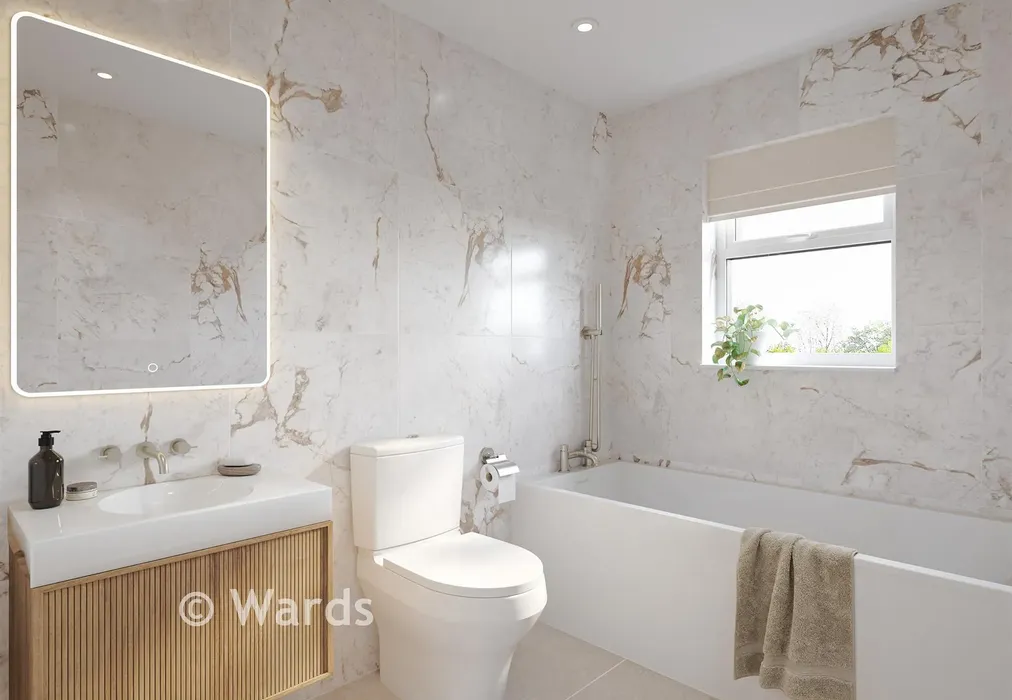 Bathroom - Top Dartford Road, Swanley, Kent - Wards of Kent