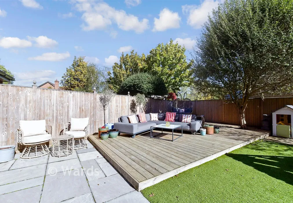 Rear Garden - Chartwell Drive, Maidstone, Kent - Wards of Kent