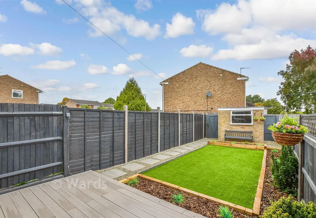 Rear Garden - Kilndown Close, Maidstone, Kent - Wards of Kent