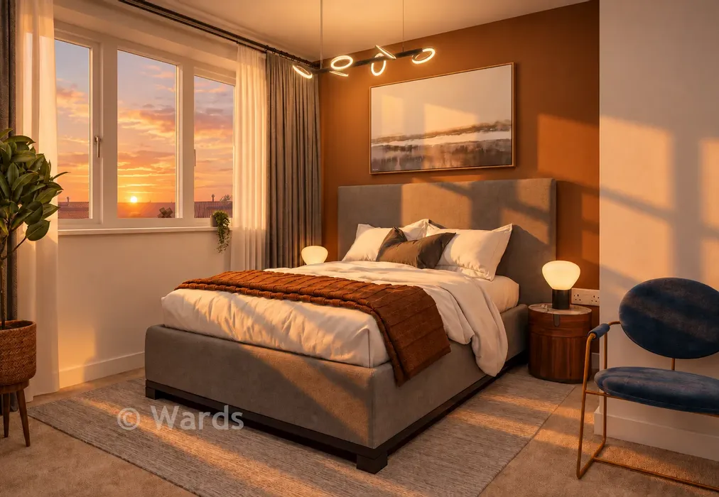 Bedroom - The Ragley, Hartsdown Gardens, Hartsdown Road, Margate, Kent - Wards of Kent